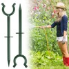 QWORK 3/4" Garden Hose Holder Brackets - 20 Pcs Plastic