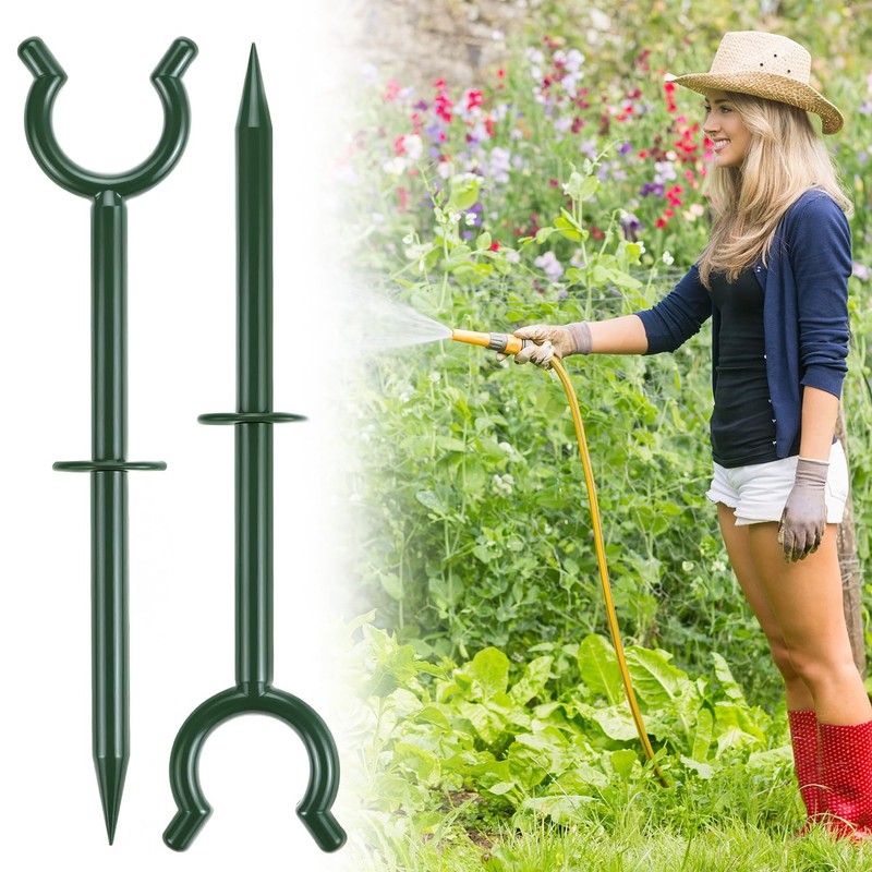 QWORK 3/4" Garden Hose Holder Brackets - 20 Pcs Plastic