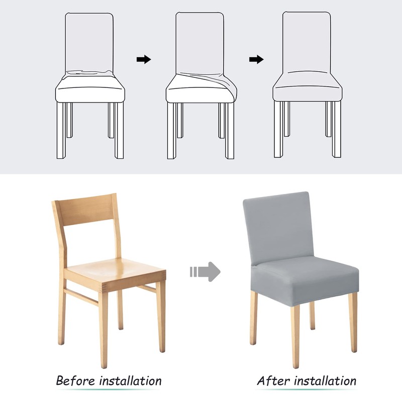 Newthinking Stretch Chair Covers for Dining Room, High Back Dining
