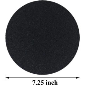 8 Pack Kitchen Compost Bin Pail  Charcoal Carbon Filter Replacements 7.25" Round