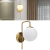 Nordic Modern E27 Glass Ball LED Wall Light Frosted Texture