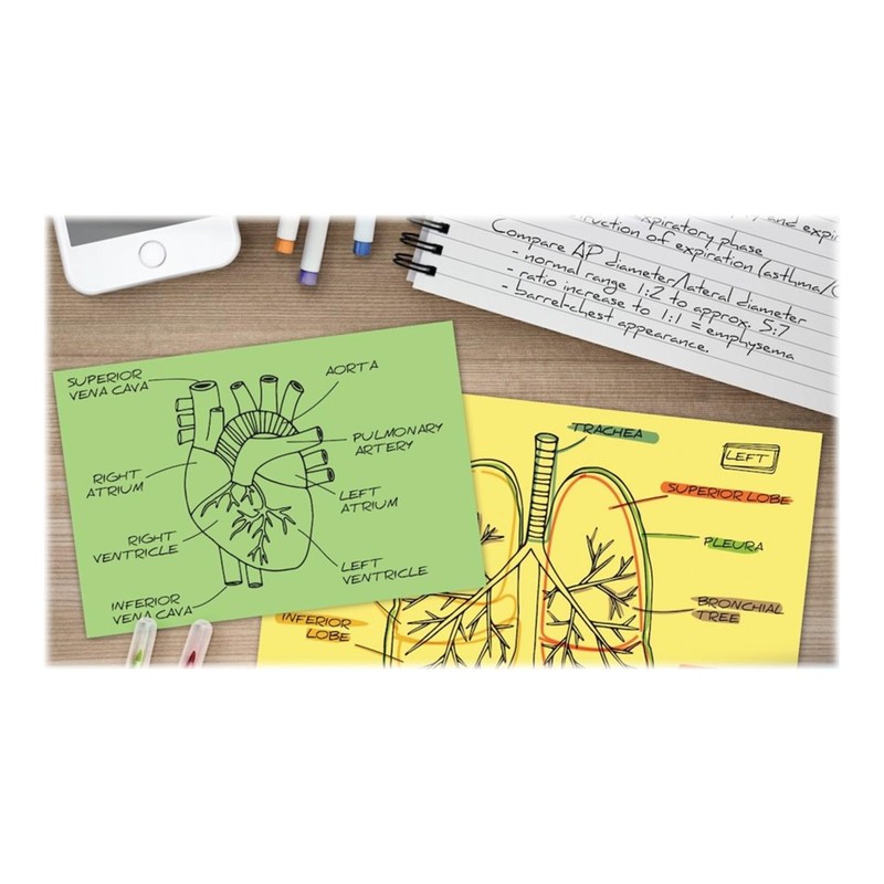 Oxford® Color Index Cards, Unruled, 3"x 5", Green, Pack Of