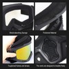 immoono Motorcycle Goggles with Removable Full Face Mask Riding Glasses,