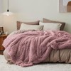 Bedsure Fluffy Dusty Pink Throw Blanket Gifts for Women, Girls,