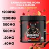 Pre entreno barbarian de 350 gr rinde 35 servicios (TAMARINDO