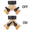Sanpaint Garden Hose Splitter 2 Way Heavy Duty, Y Connector