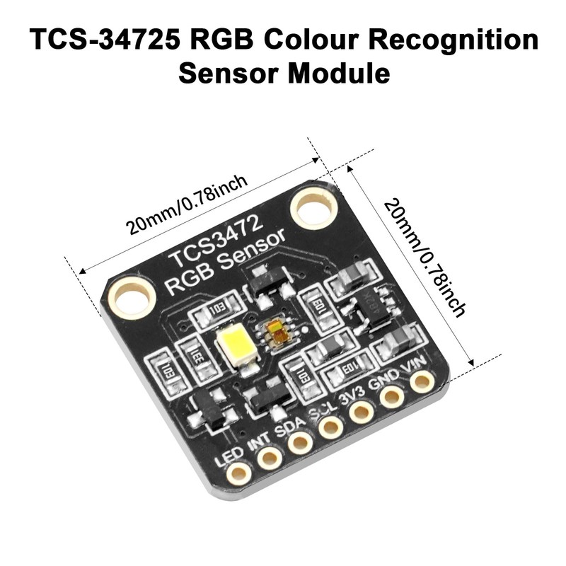 TCS-34725 RGB Light Colour Module AYWHP 3 Pieces RGB Light