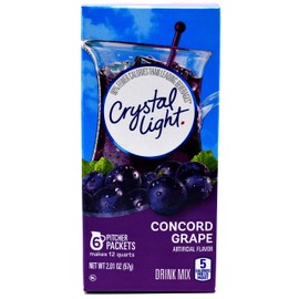 Crystal Light Concord Grape, 12-Quart Canister Box (Pack Of 10)