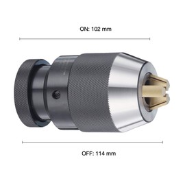 Chum Power 1/8"-5/8" Special Heavy Duty Keyless Drill Chuck, JT6 Mount, Titanium Jaws