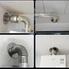 6Pcs Snap- in Faucet,Water Pipe,Wall Hole, Wall Hole,Ugly Cover (Stainless