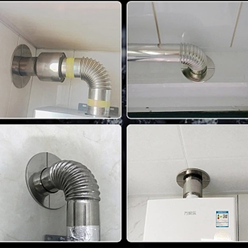 6Pcs Snap- in Faucet,Water Pipe,Wall Hole, Wall Hole,Ugly Cover (Stainless