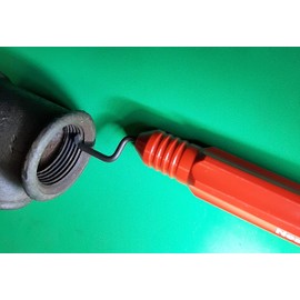 Nes Cleaner - Internal Thread Cleaning Tool. Deburring Tool for Worn Internal Threads with a High-Spped Steel Blade. Simple to Operate, Universal Tool, Cleans Hundreds of Threads.