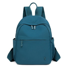 JIANLINST Mini Backpack for Women, Fashion Small Backpacks for Ladies Girls Lightweight Nylon Casual Travel Daypacks (Blue)