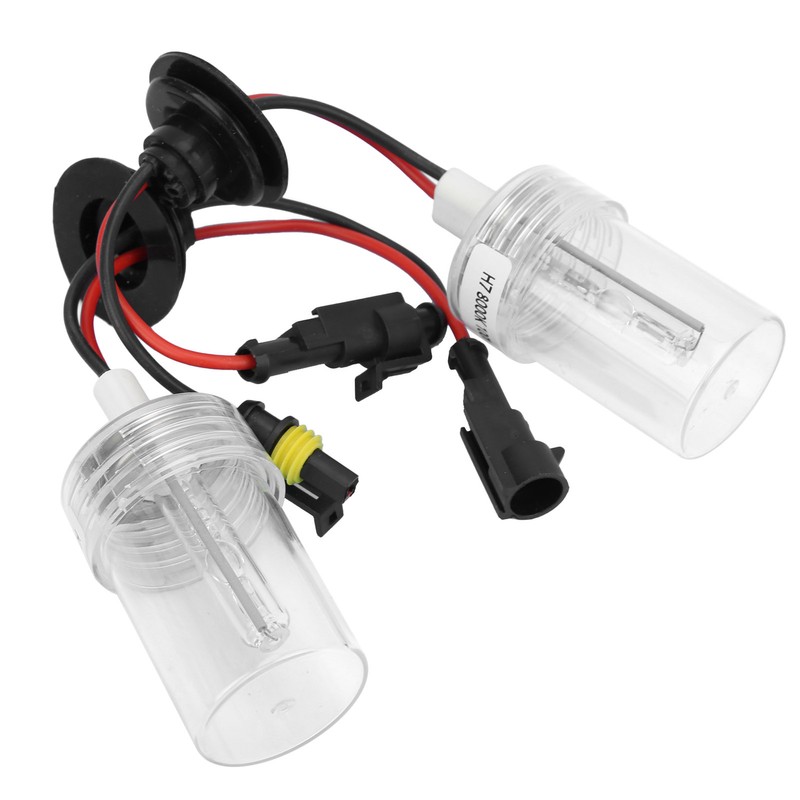 2Pcs Auto Headlight Bulb Headlamp Xenon HID 100W 8000K H7
