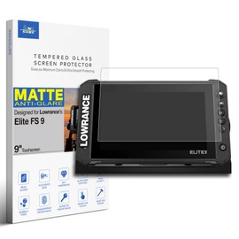 INNOSURE Premium Tempered Glass Screen Protector for Lowrance Elite FS 9 Inch Touchscreen Fish Finders Accessories Anti Glare (Matte)