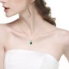 May Birthstone Emerald Necklace Women Christmas Birthday Gifts Wife Mom