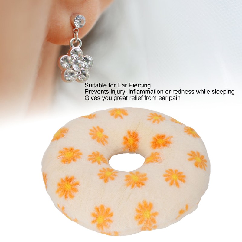 Ear Piercing Pillow Breathable Soft Head Neck Support Side Sleeping