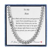 Aoody Mens Cuban Link Chain Necklace, Silver Stainless Steel Chain
