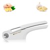 Garlic Press, Kitchen Tool with Garlic Peeler, User Friendly Handle,