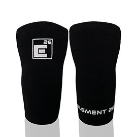 Element 26 Agility Knee Compression Sleeve - 1 Pair (3mm) Bamboo Compression Knee Sleeve - Knee Support for Working Out - Running & Weight Lifting Knee Sleeves | For Men & Women (Small, Black)