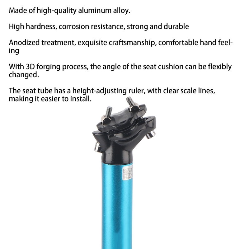 FMFXTR 30.9x400mm Bicycle Seatpost Aluminum Alloy Saddle Pole Road Mountain