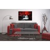 Conipit Black White and Red Wall Art Red Tree Waterfall