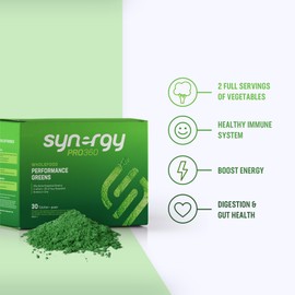 Synergy WorldWide Pro360 Wholefood Performance Greens 30 Servings | Greens Powder Supplement | 2 Vegetables per dose | Energy, Wellness, Gut & Immune Health | Athletic Greens & Health Greens | 450g