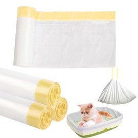 30Pcs Cat Litter Tray Liners - 45 X 79CM Cat Litter liners with Drawstring, Durable Scratch Resistant and Leak Proof Cat Litter Bags Heavy Duty Liner Bags for Medium Pet Cat Litter Box Liners