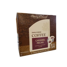 Harry & David Coffee Single Serve Cups for Keurig K-Cups Brewers 18 Count (Caramel Pecan)