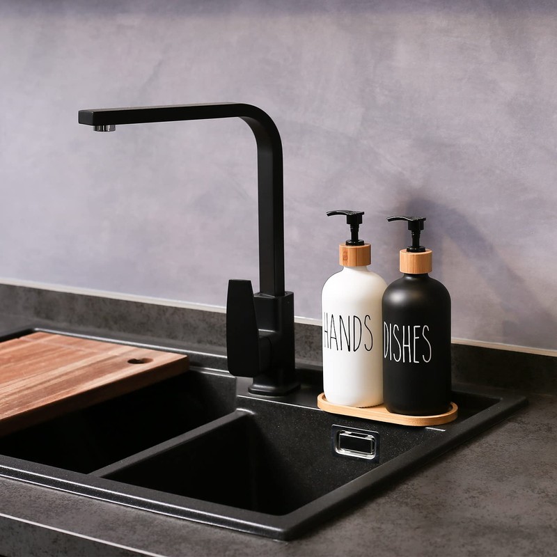 MOMEEMO Soap Dispenser Set, Contains Hand and Dish Soap Dispenser,
