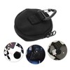 Outanaya Portable Zipper Earphone Case Round Keychain Wallet Pouch for