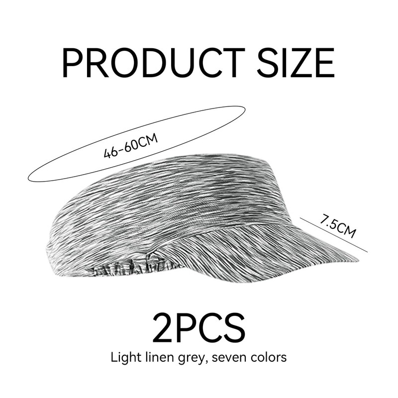 2 Pieces of Women's Sun Hat, Fashionable and Simple Empty