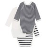 Petit Bateau Unisex Baby Long-Sleeved Bodysuit for Newborns (Pack of