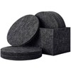 ThaiRoot Pack of 4 Large Round Felt Coasters, Diameter 25