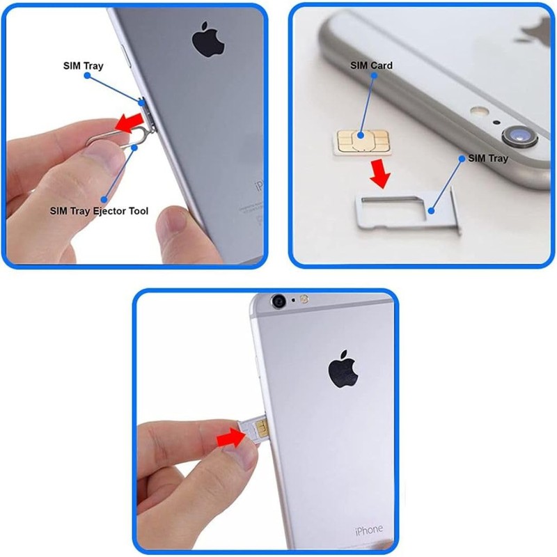10 Pcs Sim Card Ejector Pin, Sim Card Tray Removal