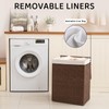 OIAHOMY Laundry Hamper with Lid, 23.8 Gal (90L) Wicker Hamper