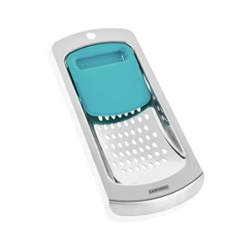 Leifheit Spätzle Slicer, Spätzle Press Made of Stainless Steel with Plastic Dough Card, Dishwasher Safe Spaetzle Scraper, Suitable for All Pots with Diameter 18 to 28 cm, Spaetzle Grater