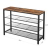 VASAGLE 4 Tier Shoe Rack, Shoe Organizer for Closet, Entryway,