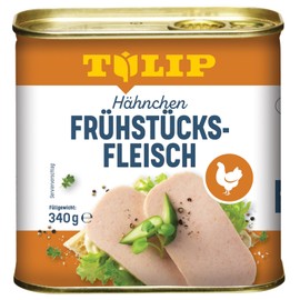 TULIP Chicken Breakfast Meat, 340 g, Delicious Chicken Meat in Practical Recyclable Preserve, Poultry Breakfast Meat in a Tin, 80% Chicken Meat