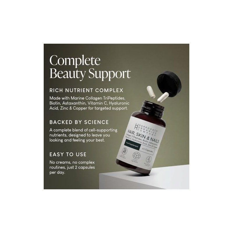 Hair, Skin & Nails Capsules | 7-in-1 Marine Collagen Beauty