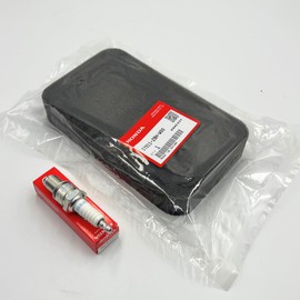 Genuine 17211-ZBH-W00 Air Filter Element with Genuine 98079-55846 Spark Plug BPR5ES for Honda EB4000x EB5000 EB6500 EM4000sx EM4000sx EM5000sx EM6500sx Generators