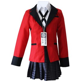 Yumeko Jabami Costume School Uniforms Anime Cosplay Party Full Set (Large)