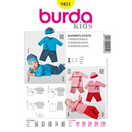 Burda B9451 Coordinates Sewing Pattern (19 x 13cm) [English Language Not Guaranteed]