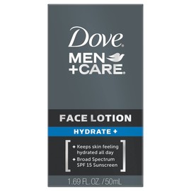 Dove Men + Care Face Lotion Hydrate with Broad Spectrum SPF 15, 1.69 Fl Oz