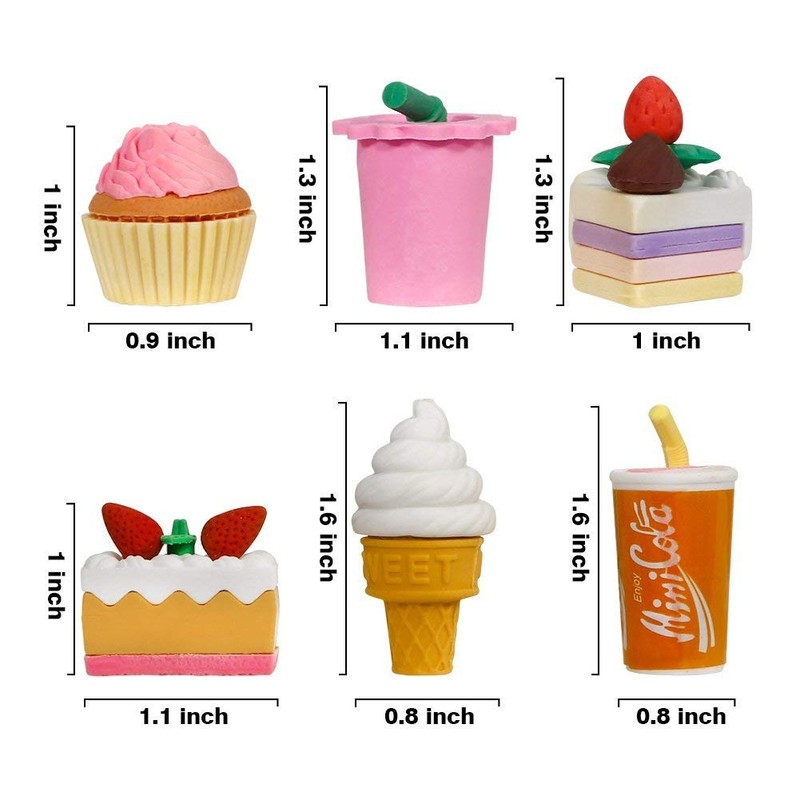 Erasers, Pack of 30 Party Favors for Kids Birthday Party,