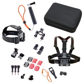 Rollei AC Mount Set Outdoor - 23-piece accessories kit Outdoor for Rollei Actioncams and GoPro