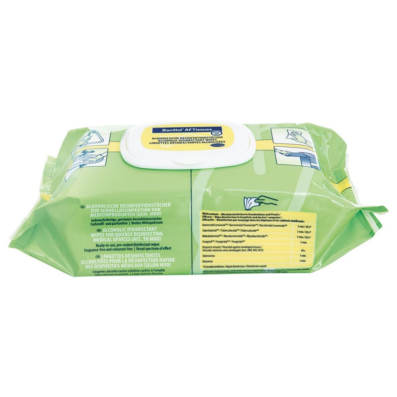 Bacillol AF Tissues Flächen-Desinfektionstücher, Desinfektionsreiniger, 50 ml