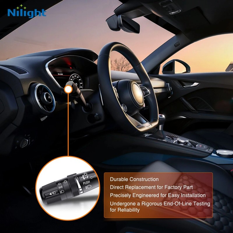 Nilight Turn Signal Switch Compatible with 2007-2018 Jeep Wrangler Compass