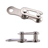 X AUTOHAUX 6 Pair Single Speed Silver Tone Chain Master
