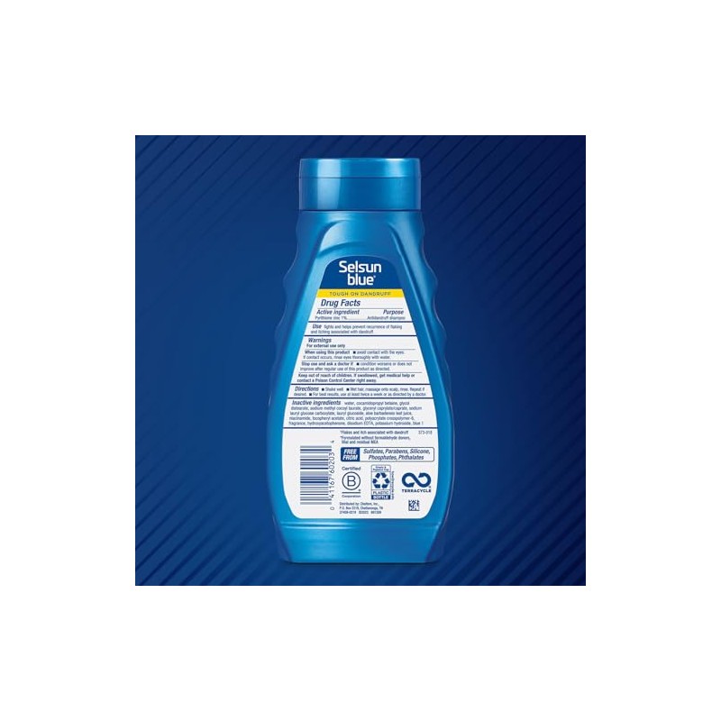 Selsun piel de cabelludo seco, 11 Oz, Azul